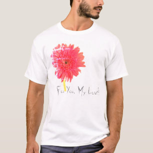 Camiseta Grande Chrysanthemum Vermelho Para Você Minha Cami