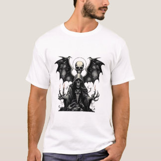 Camiseta Grande Cobra com Asas e Velas - Escuro