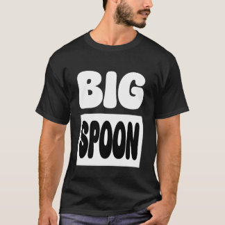 Camiseta Grande Colher Balançador Casais Engraçados Corresp