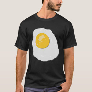 Camiseta Grande Comida De Café Da Manhã De Jantar De Ovo