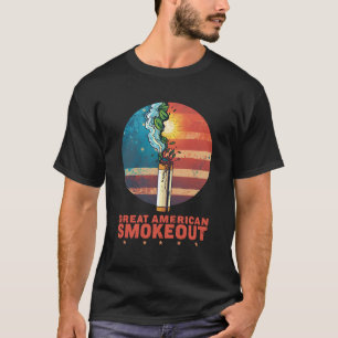 Camiseta Grande Conscientização Americana sobre o Tabagismo