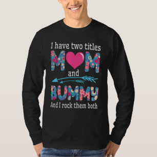 Camiseta Grande Coração Eu Tenho Dois Título Mamãe E Bummy 