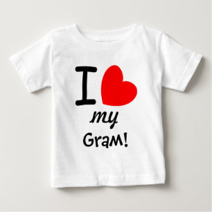 Camiseta Grande Coração Vermelho Eu Amo Minha Grama V03