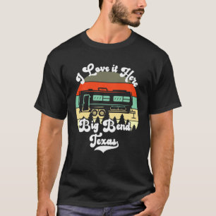 Camiseta Grande Curva Texas Eu Amo Estar Aqui Camping Viage