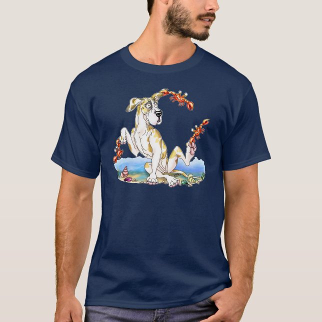 Camiseta Grande Dane Kinda Crabby Fawnequin UC (Frente)