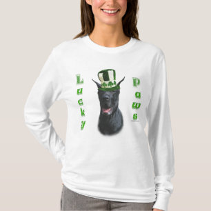 Camiseta Grande Dane Lucky Paws; Ruas. Dia de Patty Grande