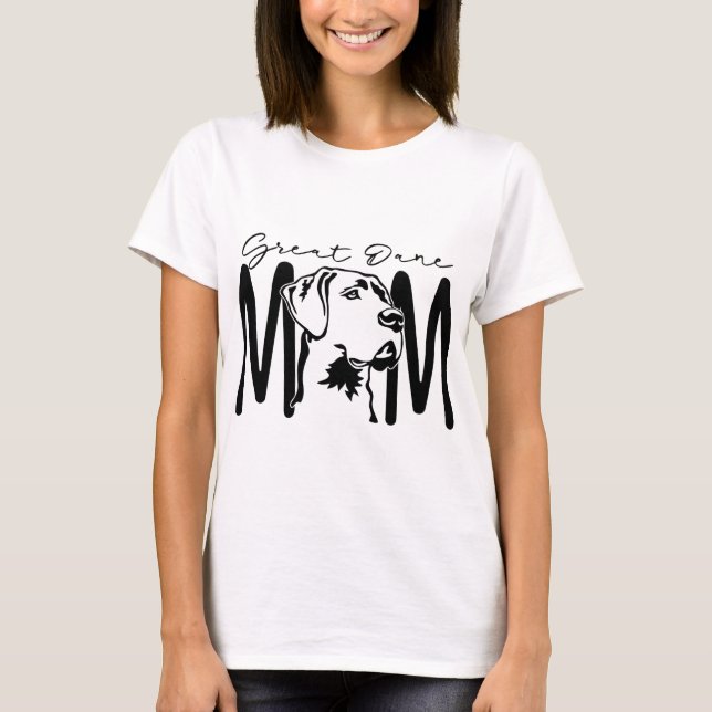 Camiseta Grande Dane Mãe (Frente)