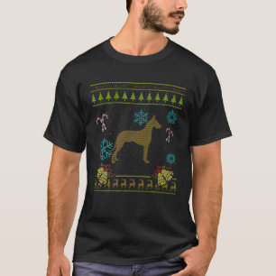 Camiseta Grande Dane Natal Grate Daninhas Feias de Natal