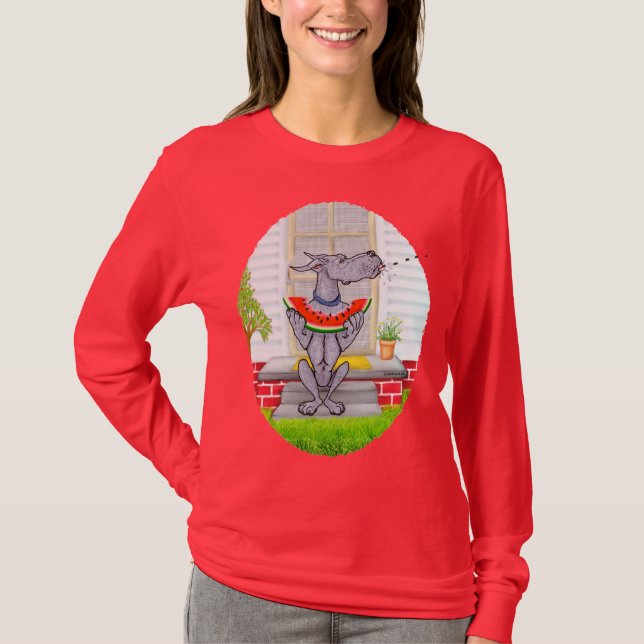 Camiseta Grande Dane SPIT Azul (Frente)