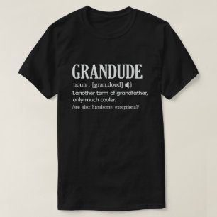 Camiseta Grande Definição Engraçado Significa Legal Vov