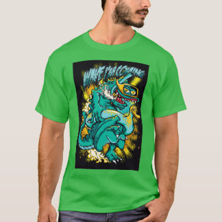 Camiseta Grande Design de Monstro