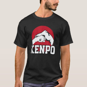 Camiseta Grande Design de Punho de Karatê Kenpo Arte Marcia
