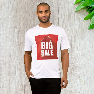 Camiseta Grande Design de varejo vermelho