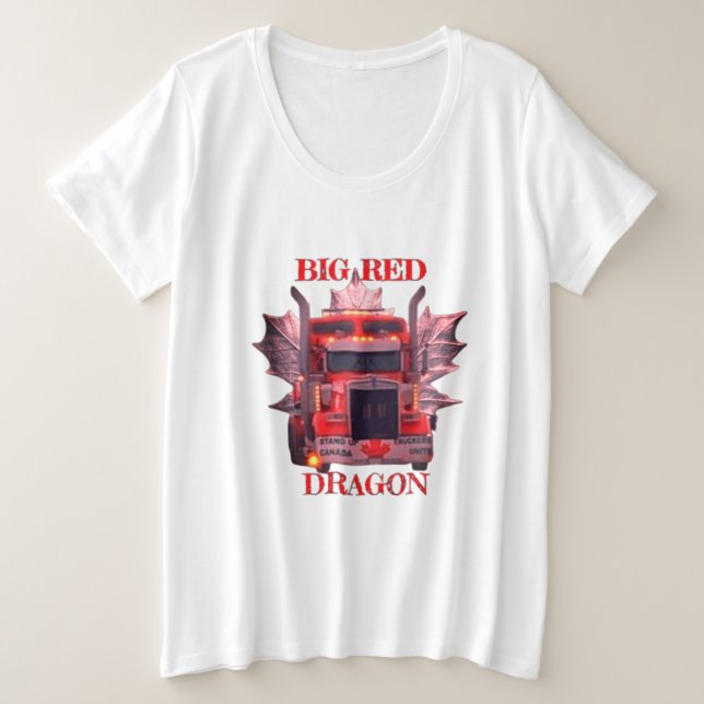 CAMISETA GRANDE DRAGÃO VERMELHO (Frente do Design)