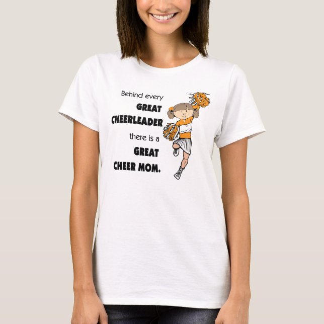 Camiseta Grande elogio Mamã-Alaranjado (Frente)