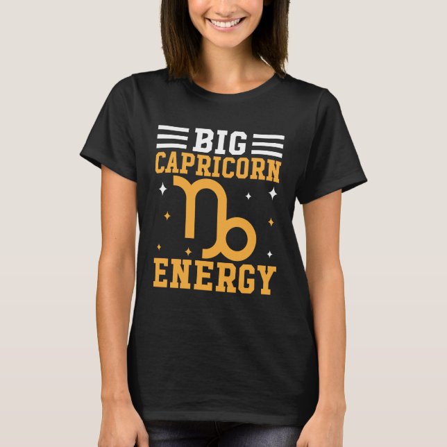 Camiseta Grande Energia de Capricórnio (Frente)