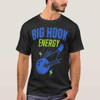 Camiseta Grande Energia de Gancho Humor de Pesca Engraçado