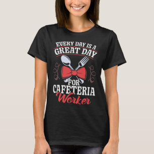 Camiseta Grande Equipe da Cafeteria do Dia Senhora do Almoç