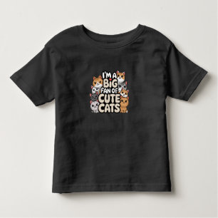 Camiseta Grande fã de gatos bonitos