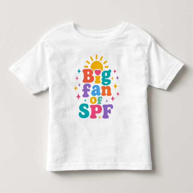 Camiseta Grande fã de proteção solar SPF no verão (Frente)
