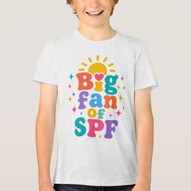 Camiseta Grande fã de proteção solar SPF no verão (Frente)