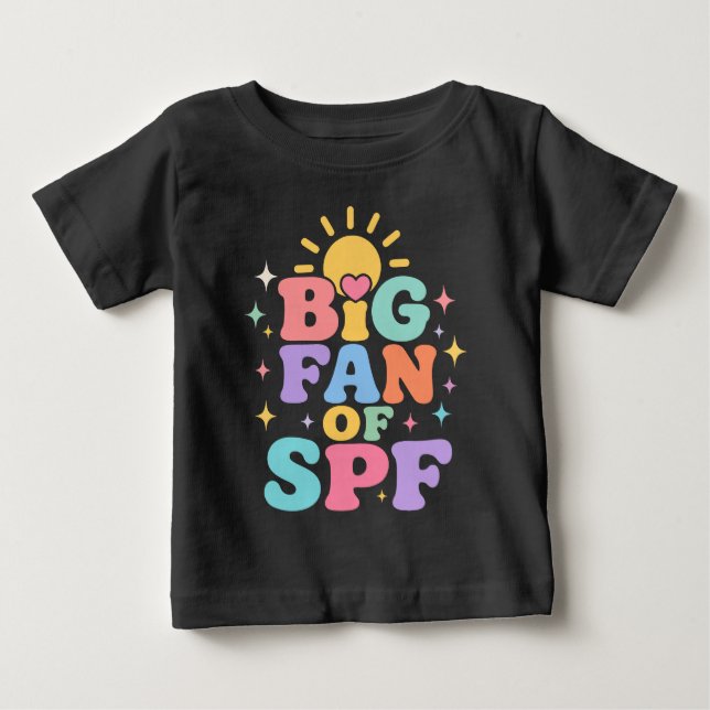 Camiseta Grande fã de proteção solar SPF no verão (Frente)