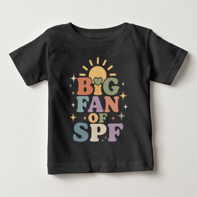 Camiseta Grande fã de proteção solar SPF no verão (Frente)