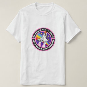 Camiseta grande fã do espaço