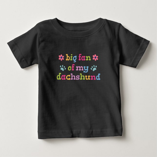 Camiseta Grande fã do meu Dachshund (Frente)