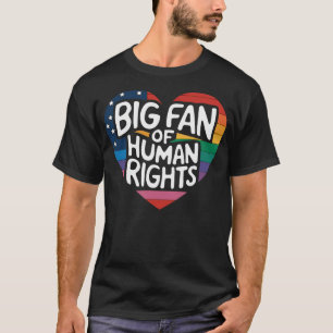 Camiseta Grande Fã dos Direitos Humanos Igualdade das Mulhe