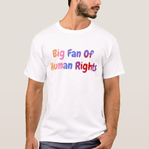 Camiseta Grande Fã dos Direitos Humanos Igualdade Justiça L