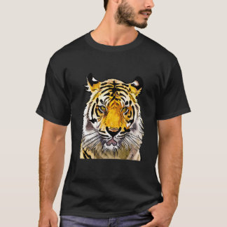 Camiseta Grande Felino Feroz Tigre Animal Vida Selvagem Tro
