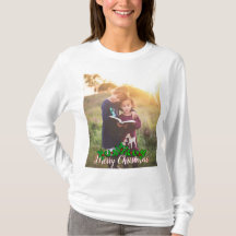 Grande Feliz Natal customizável da foto e do texto