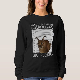 Camiseta Grande Floppa Procurado Meme de Gato Caracal