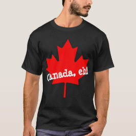 Camiseta Grande Folha de Bordo Vermelha Canadá é!