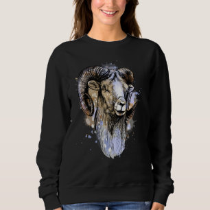 Camiseta Grande Fome De Ovelhas Ram Cabeça De Chifre