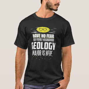Camiseta Grande Gráfico da Super Geologia - Não Tenha Medo