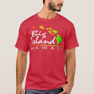 Camiseta Grande Ilha Hawaii vintage angustiada design