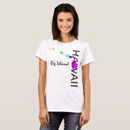 CAMISETA GRANDE ILHA - ILHAS HAWAII NEON RAINBOW