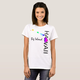 CAMISETA GRANDE ILHA - ILHAS HAWAII NEON RAINBOW