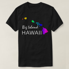 CAMISETA GRANDE ILHA - ILHAS HAWAII NEON RAINBOW