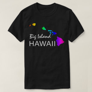 CAMISETA GRANDE ILHA - ILHAS HAWAII NEON RAINBOW