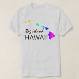 CAMISETA GRANDE ILHA - ILHAS HAWAII NEON RAINBOW