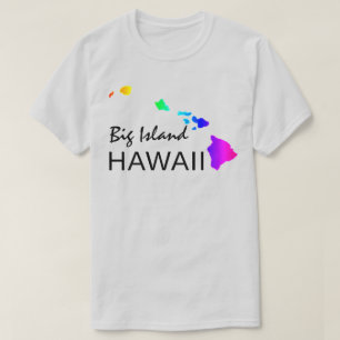 CAMISETA GRANDE ILHA - ILHAS HAWAII NEON RAINBOW