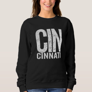 Camiseta Grande Impressão Cincinnati Ohio Cinci Orud Cincin