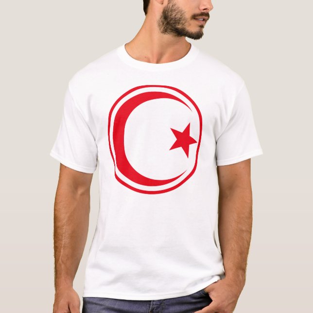 Camiseta Grande IMPRESSÃO da Força Aérea Tunisina (Frente)