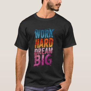 Camiseta Grande Inspiração de Hustle de Cotação Motivaciona