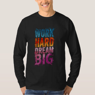 Camiseta Grande Inspiração de Hustle de Cotação Motivaciona