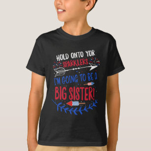 Camiseta Grande Irmã Fakler 4 De Julho Anunciante De Gravid