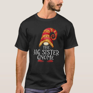 Camiseta Grande Irmã Gnomo Família Correspondente Natal O